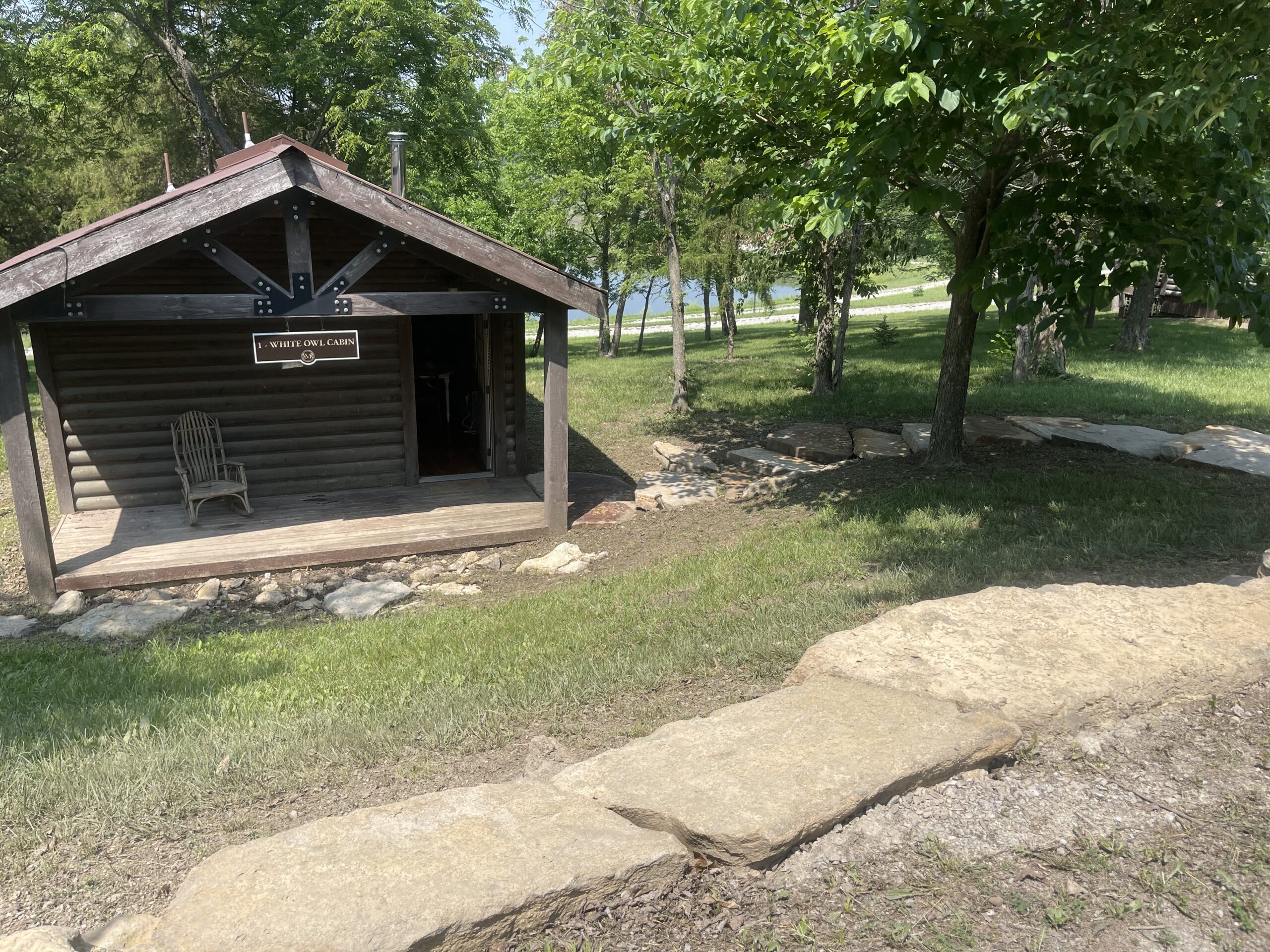 Exterior of luxury cabin